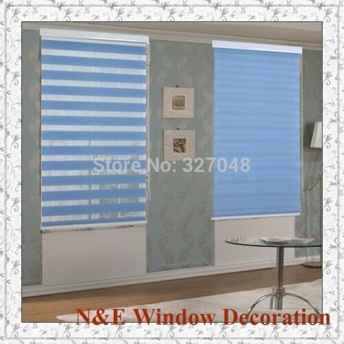 CHEAP BLINDS Popular zebra blinds/bead curtains for doors/double-layer roller blinds/curtain fabric curtain window curtain