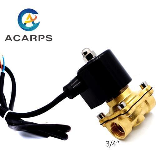 3/4 Electric Solenoid Valve 110v 24v 220v Normally Closed valve water For Fountain