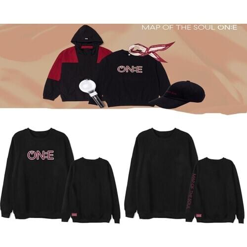 Kpop Bangtan Boys Sweatshirts hoody hoodies Map of the Soul ONE Fashion Hooded Pullover Unisex Femme Tops Winter Long Sleeve