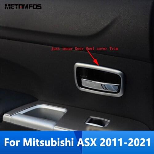 For Mitsubishi ASX/RVR/Outlander Sport 2011-2020 2021 Matte Inside Door Handle Bowl Cover Trim Interior Accessories Car Styling