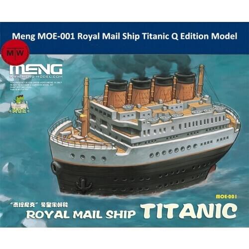 Meng MOE-001 Royal Mail Ship Titanic Q Edition Cute Plastic Assembly Model Kits