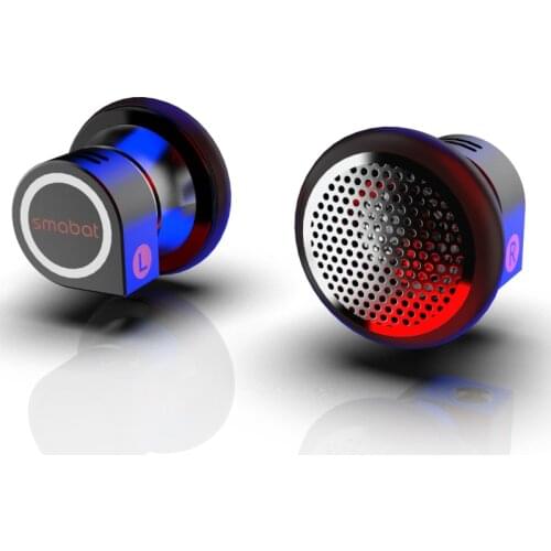 Smabat M2s Pro 3.5mm Audiophile Headset 15.4mm Dome Titanium Triple Film HIFI Music Earbud DIY Upgrade Driver Module Earphone