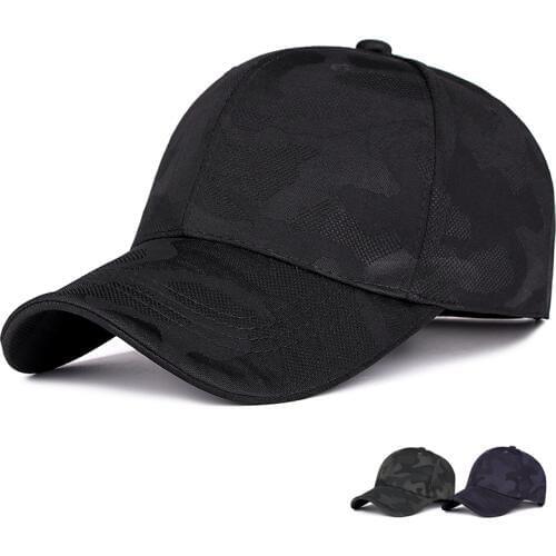 Spring and autumn new camouflage baseball cap outdoor leisure simple visor male and female golf hat light board