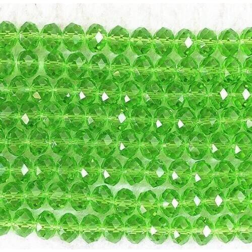 Wholesale 4*6mm 8 color AB crystal glass beads for jewelry making faceted rondelle abacus spacer 98pcs/strand B675