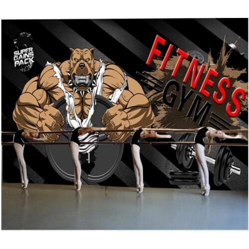 Custom photo wallpaper for walls 3 d gym mural background wall papers