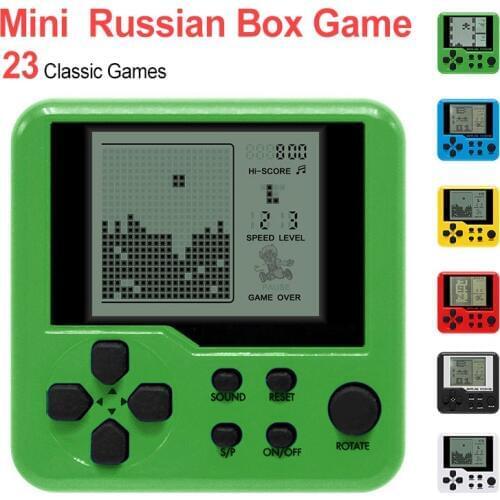 Tetris Handheld Game Console Children Puzzle Electronic Toys Multicolor Retro Game Console Mini Game Handheld Player For Kids