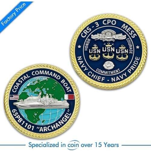 Manufacturer Custom Zinc Alloy Souvenir Metal Challenge Coin