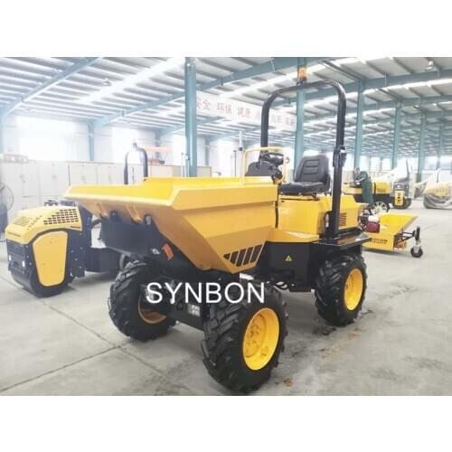 3 ton self-unloading transport tractor, front and rear afterburner diesel dump truck, sand and gravel transport front dump truck