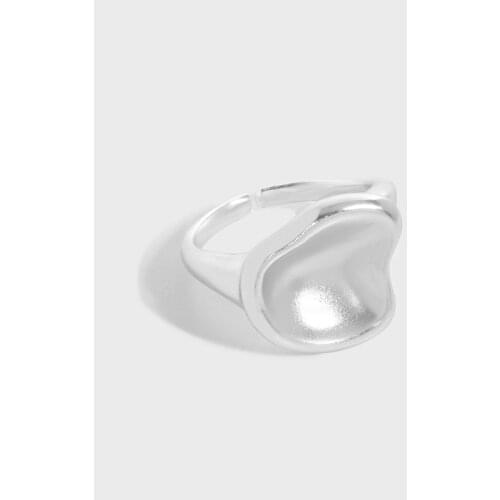 SHANICE S925 Sterling Silver Open Ring Designer geometric all-matched and irregular Shapes Open Rings Women Anniversary Jewelry