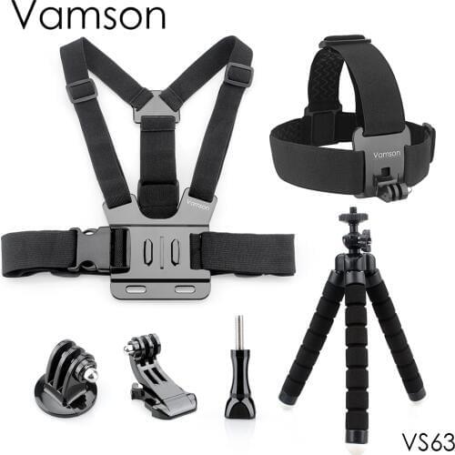 Octopus For Gopro Hero 7 6 5 4 Tripod Mini Monopod Chest Strap Belt Head Strap Mountfor Xiaomi Yi 4K SJ4000 Action Camera VS63