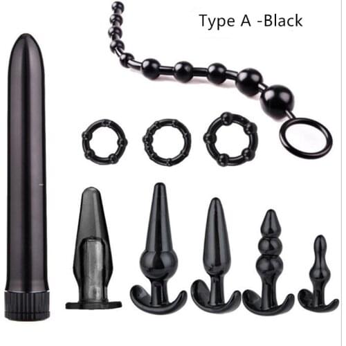 8Pcs Set Safe Silicone Butt Plug Dildo Masturbation Anal Plug Vaginal Plug Sex Toys For Adult Women Men Anal Dilator Toys GS0468