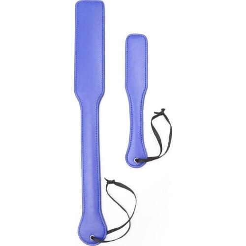 Blue Leather Spanking Paddle Whip for Men Women Couples Slave Role Play Adults Games Sex Products to Sexy Policy Knout