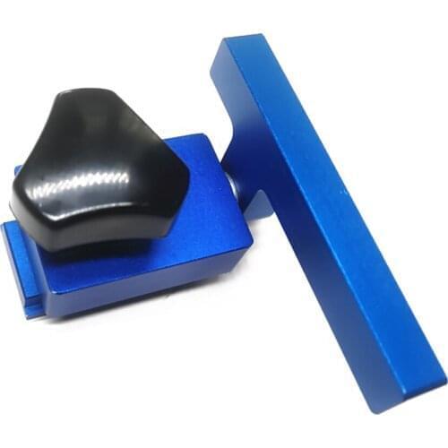 30# Slide Chute Stop Block Aluminum Alloy Limit Block Woodworking Accessory Utility Tool Chute Limit Stop Block