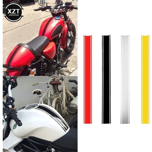 Fuel Tank DIY Sticker Waterproof for Racing Motorcycle Accessories Funny Decoration Striped Sticker Motor Decals 50*4.5CM