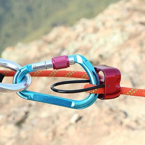 Outdoor Climb High-altitude Descent Device Aluminum Alloy High-rise Descent Device ATC Protector Downhill Cable Descent Device