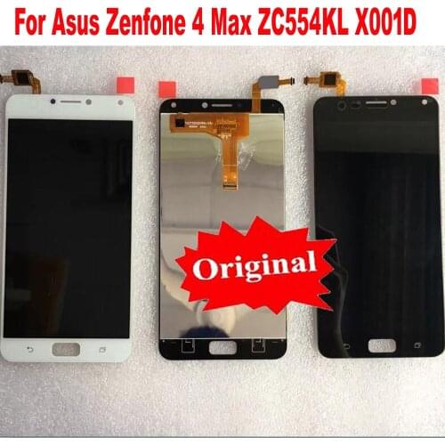 100% Warranty work well Full LCD Display Touch Panel Screen Digitizer Assembly For ASUS Zenfone 4 Max ZC554KL Mobile Phone parts
