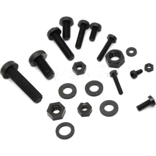 150Pcs M2 M2.5 M3 M4 M5 Nylon Hex Screw Bolt Nut Standoff Spacer Assortment Kit Black