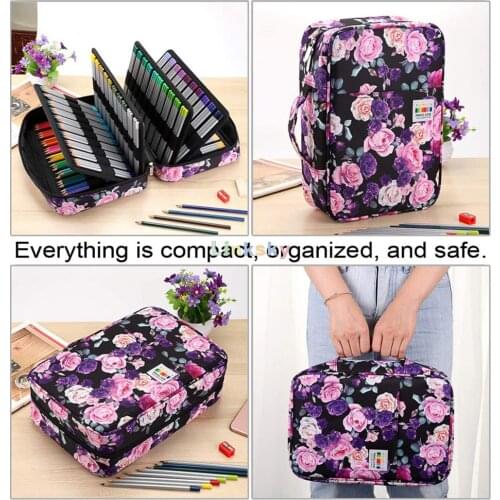 304 Slots Pencil Case Large Capcity for Girls Boys, School colored Pencil case Art Pencil Bag Stationery Box Kit Supplies