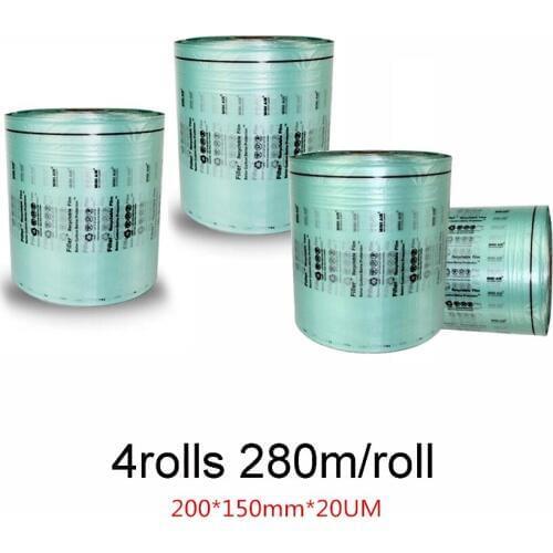 4Rolls Air Cushion Filller Film High Density PE Material Meet ROHS Air Pillows Air Dunnage Packing Film 280M/roll 200*150mm*20UM