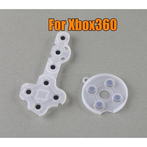 5sets Game Rubber Pad Controller Conductive Contact Pad for Microsoft for Xbox 360 Replacement Parts Handle Adhesive Soft
