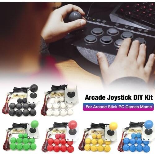 Arcade Joystick DIY Kit Zero Delay Arcade DIY Kit DIY Arcade Game Button And Joystick Controller Kit For Arcade Stick PC Games M