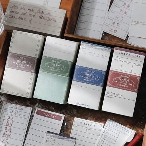 200Pcs of Time Old Testament Series Diy Hand Account Book Notepad Backing Paper Notepad School Supplies Non-Sticky