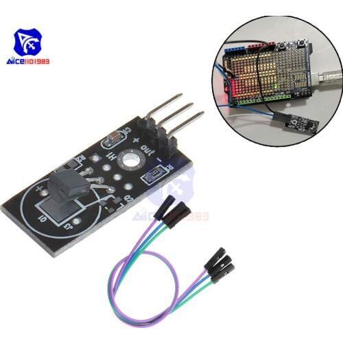 Diymore DS18B20 Module Single Bus Digital 18B20 Temperature Sensor Electronic Building Blocks with 3Pin Jumper Wire for Arduino