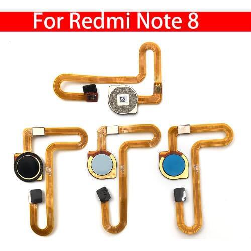 New For Xiaomi Redmi Note 8 Fingerprint Sensor Home Return Key Menu Button Flex Ribbon Cable