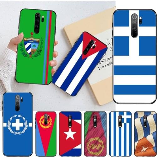 Greece Cuba Eritrea flag Phone Case for Redmi 9A 8A 7 6 6A Note 9 8 8T Pro Max Redmi 9 K20 K30 Pro