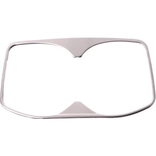 Interior Chrome Water Cup Holder Trim Cover Decorative For Peugeot 3008 5008