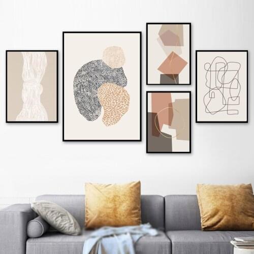 Minimalism Geometric Abstract Line Modern Nordic Posters And Prints Wall Art Canvas Painting Decoration Pictures For Living Room