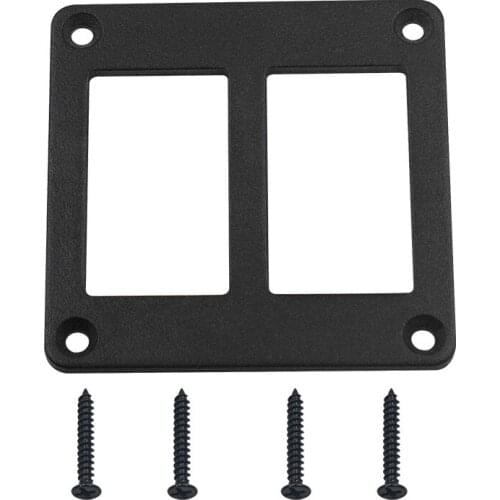 Car modification USB car charging pressure gauge cigarette lighter control switch panel double hole base aluminum plate