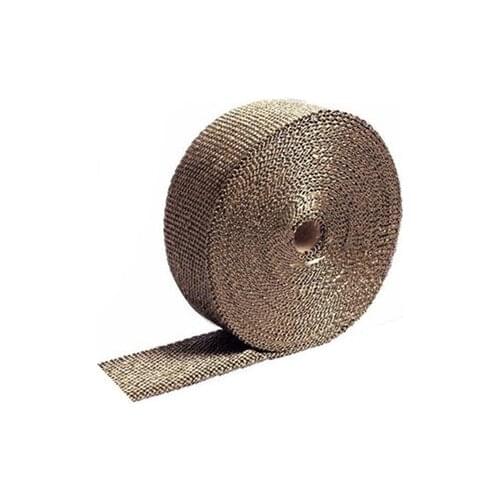 Motorcycle 10m Exhaust Header Pipe Wrap Heat Manifold Insulation Cloth Roll With 6 Stainless Steel Ties Cruiser Chopper