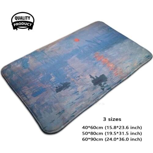 Claude Sunrise Soft House Family Anti-Slip Mat Rug Carpet Claude Ist France French Sunrise Master Masterpiece Genius Creation