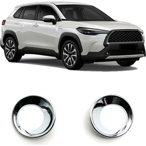 Front Fog Lamp Light Cover for 2020 2021 Toyota Corolla Cross Car Styling ABS Chrome