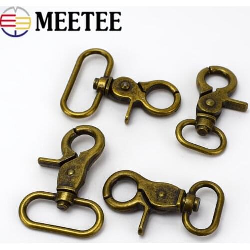 5/10pcs 20/25/32/38mm Bronze Metal Buckles for Bag Handbag Strap Clasps Lobster Purse Swivel Trigger Snap Hooks DIY Accessories