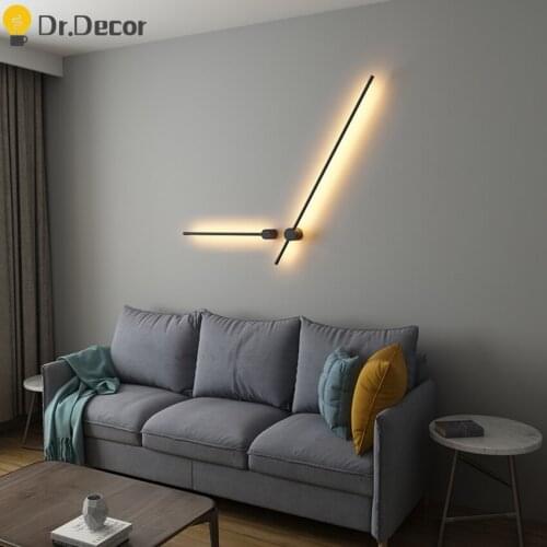 Modern LED Wall Light Nordic Loft Living Room Bedroom Bedside Decor Wall Lamp Aisle Wall Sconce Light Fixtures Indoor Lighting
