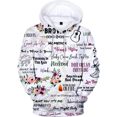 Personality Kane Brown Hoodie 3D Print Harajuku Men Hoodies Women Long Sleeve Sweatshirt Casual Sportswear Kane Bro Kids Clothes