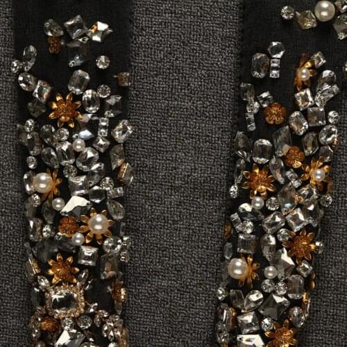 Autumn Winter Embroidered Flares Jeans Women Streetwear Black Slim Denim Pencil Pants Fashion Runway Long Trousers Female 26-31