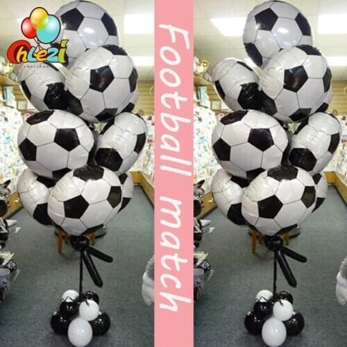 10 Pcs 18 inch Football Balloons adult Soccer big party Decoration Celebration Kids Birthday toys Party Supplies football match