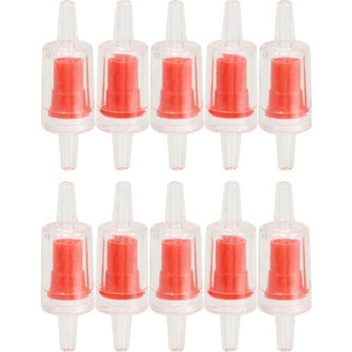 10pcs Plastic Fish Tank One Way Non-Return Check Valve For Co2 System Aquarium Air Pump Compressor Aquarium Accessories