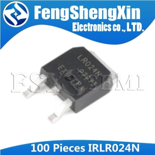 100pcs IRLR024NTRPBF TO252 IRLR024N TO-252 LR024N IRLR024 Power MOSFET