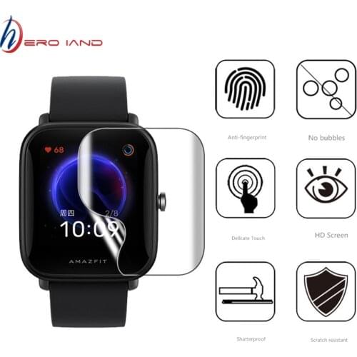 2/4/10pc soft TPU Screen HD Protective Film For Xiaomi Huami Amazfit POP / POP pro/ Bip U clear Film Ultra-thin Full Cover Guard