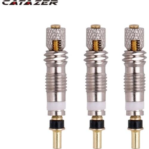 2/6/12PCS Presta Valve Brass Core W/ Optional Tool CNC-machined FV MTB Road Bike Tubes Repair Tire Service Parts