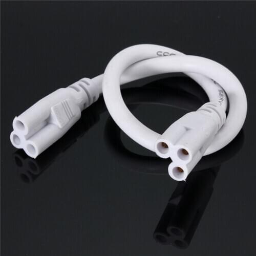 2pcs/lot T5 T8 3 pin LED Tube Connector 28cm Three-phase Led Lamp Lighting Connecting Double-end Cable Wire Dropshipping