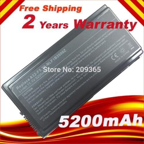 5200mAh Laptop Battery for Asus F5RL F5Ri F5SL F5Sr F5V F5 X50GL X50RL X50V X59SL X59Sr A32-F5