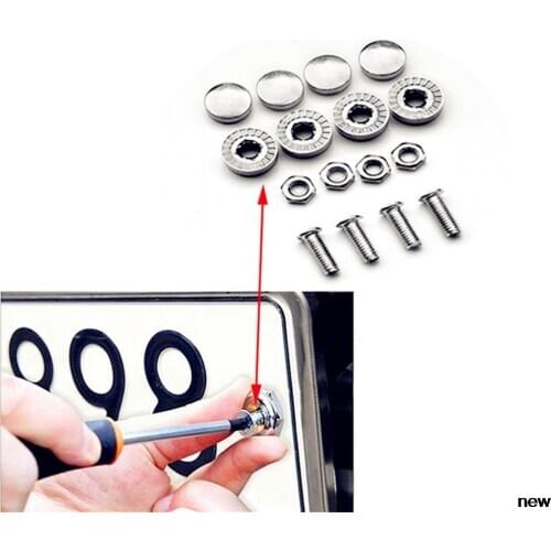 Car number License Plate Bolts Frame Screws for Kia Provo K9 Cross Carens CUB Trackster Ray K2 Naimo Pro Venga Sportage Kee KV7