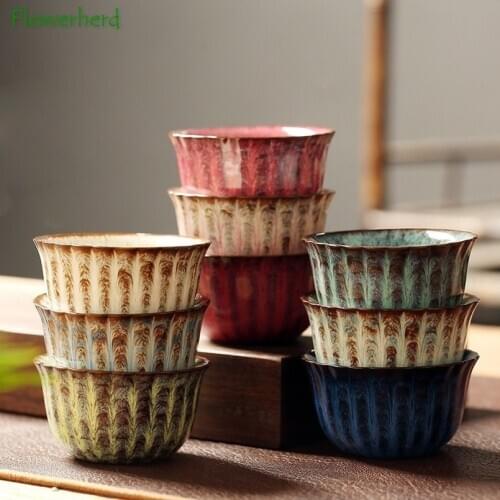 Tea Cup Ceramic Porcelain Teaware Kung Fu Tea Cup Set Making Tea Cup Kiln Changed To Domestic Small Wine Cup Tea Set Cup