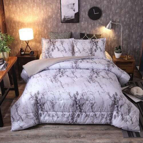 Bedding stone simple plain quilt cover and headrest cover size home textile three-piece bedding set pillowcase