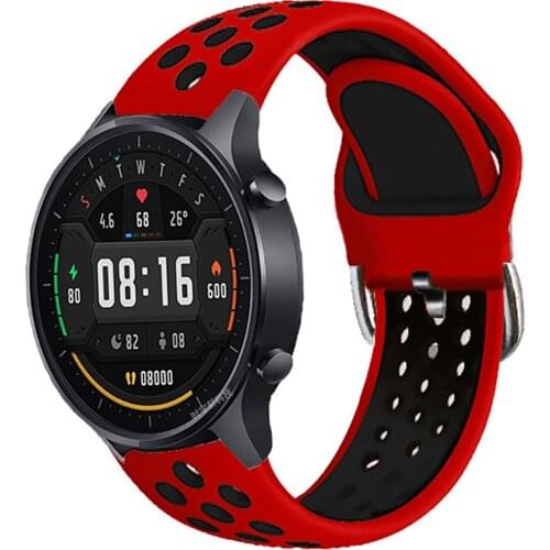 For Xiaomi Color Watch Mi Smart Watch Color Strap Bracelet Watchband 22mm Silicone Watch Band Replacement Wristband